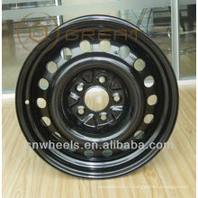 15x6J preto rodas de carro de aço para BMW, Benz, roda de neve / roda de inverno